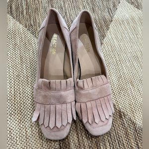 Light pink loafers